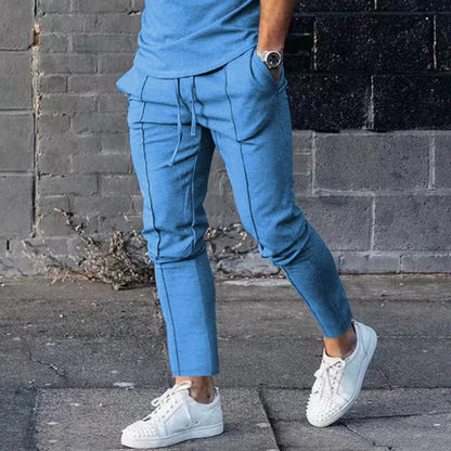 Herren Jogginghose Elegant Sportlich Schwarz