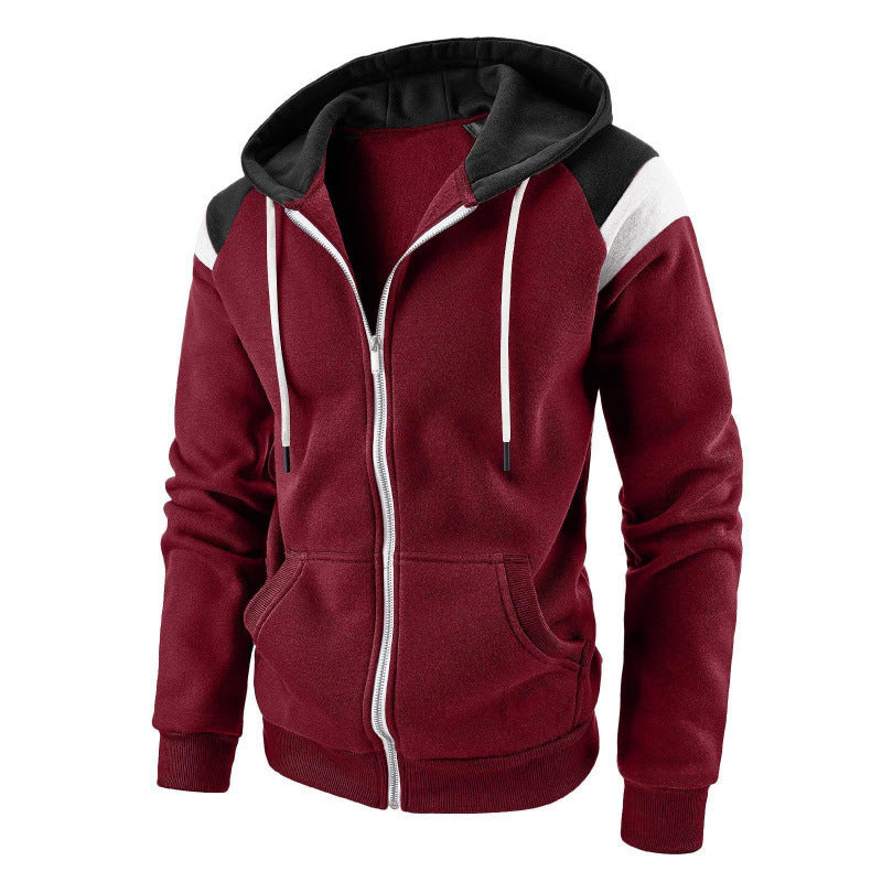 Herren Hoodie Sportlich Farbblock Modern