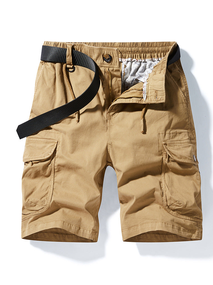 Herren Cargoshorts Bequem Elastisch Taschen