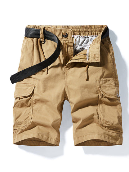 Herren Cargoshorts Bequem Elastisch Taschen
