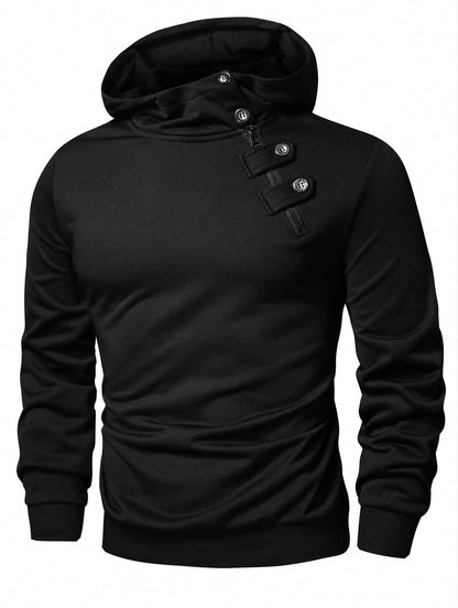 Herren Hoodie Kapuze Praktisch Mit Taschen
