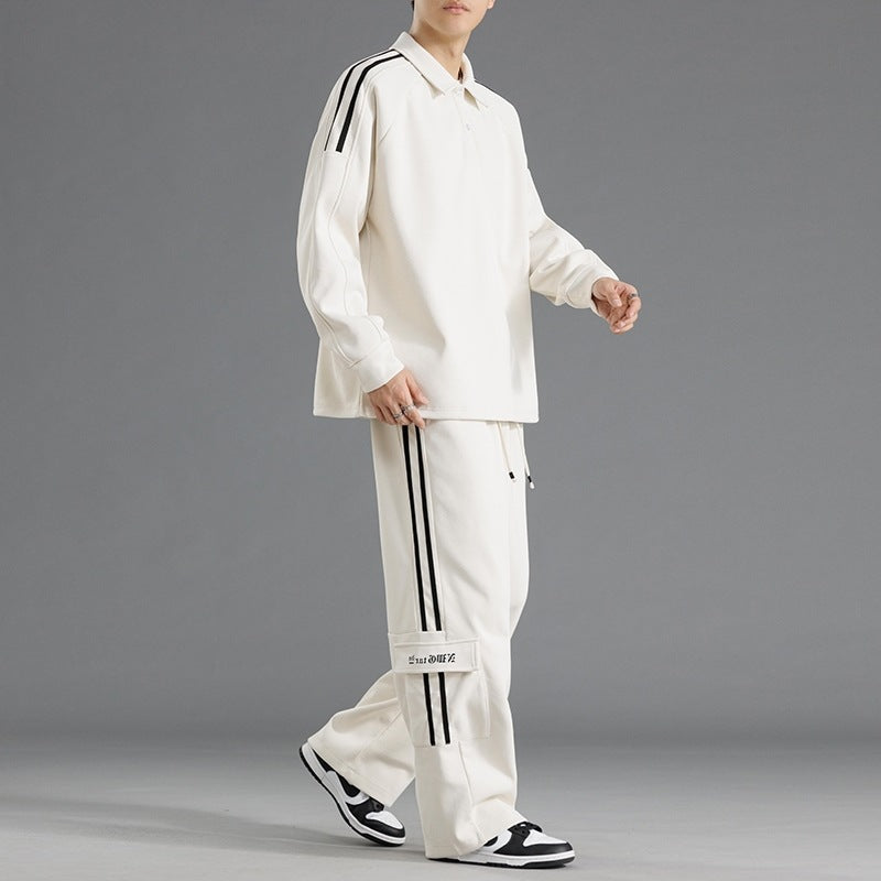 Herren Sportset Funktionstaschen Hochkragen Sportlich
