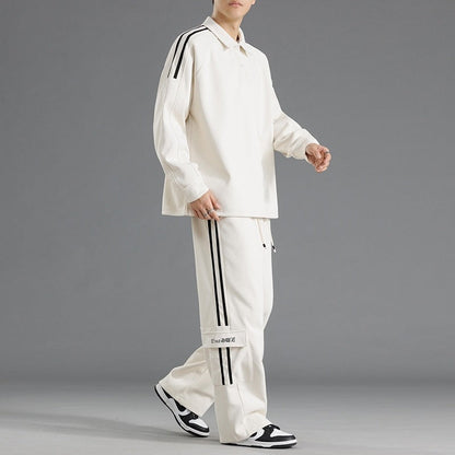 Herren Sportset Funktionstaschen Hochkragen Sportlich
