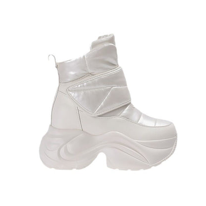 Damen Winterstiefel Gefüttert Warm Modern