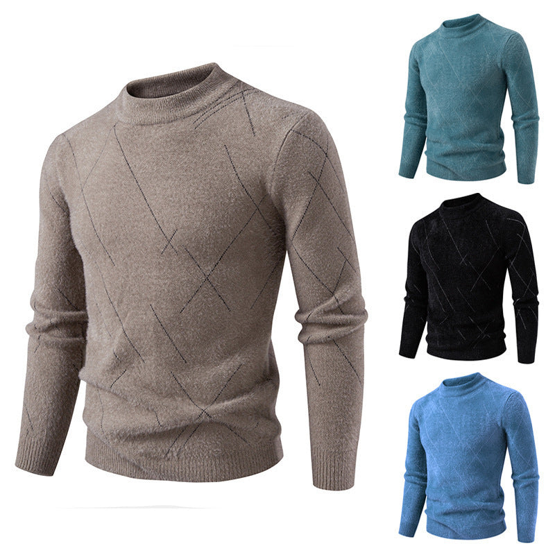 Herren Rollkragenpullover Fein Strukturiert Eleganter Look - BerlinGlamour