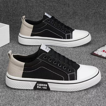 Damen Sneaker Modisch Kontrast Einsätze Sportlich Trendy