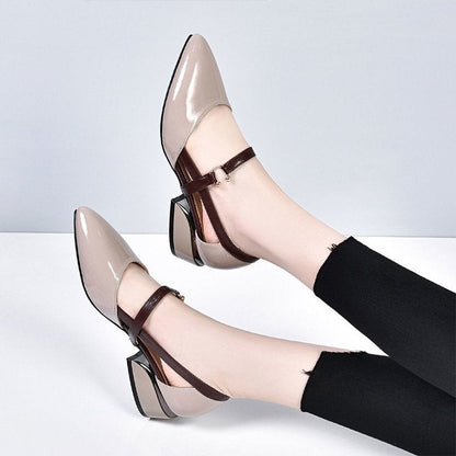 Damen Ballerinas Elegante Schnalle Modisch