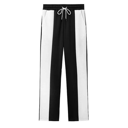 Herren Trainingshose Sportlich Streifenmuster Taschen Praktisch