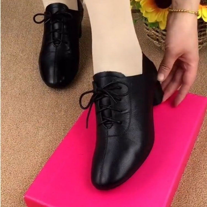 Damen Schnürschuhe Elegant Bequem Geschmeidig