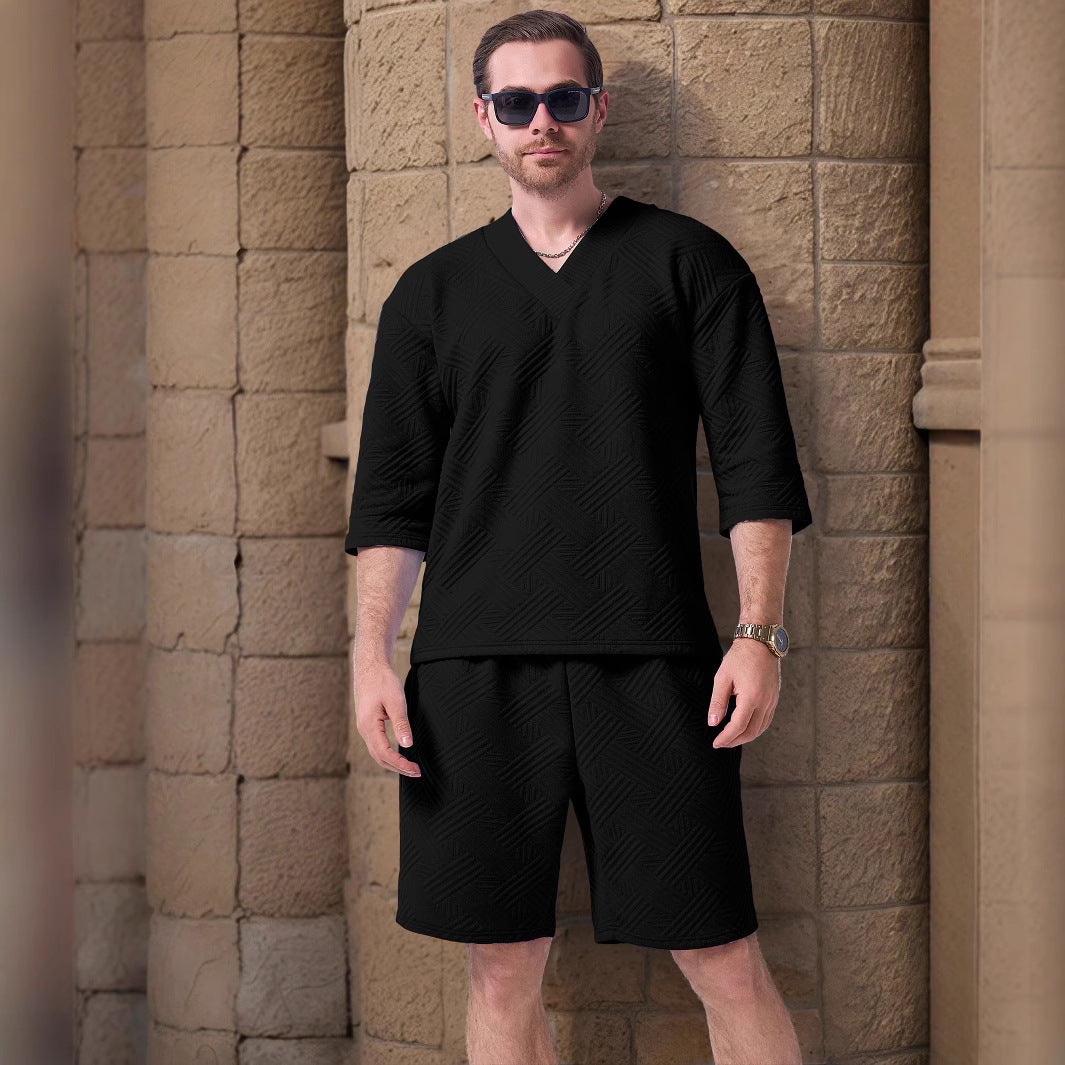 Herren Sportbekleidung Set Oberteil Shorts Laufsport