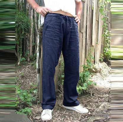 Herren Freizeithose Bequem mit Kordelzug und großen Taschen
