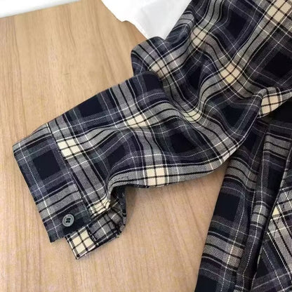 Herren Karo Hemd Mit Brusttasche Modern Lässig
