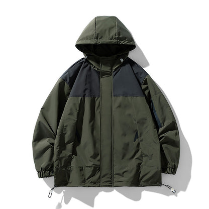 Herren Wetterjacke Funktionell Atmungsaktiv Wasserabweisend