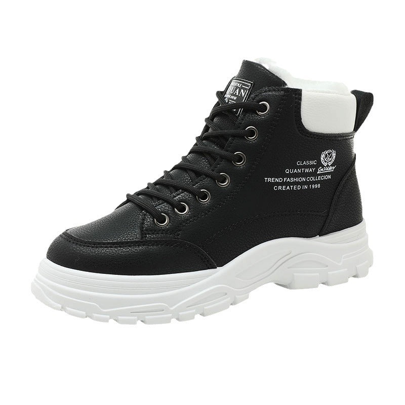 Damen Stiefel High-Top gefüttert robust rutschfest Winter