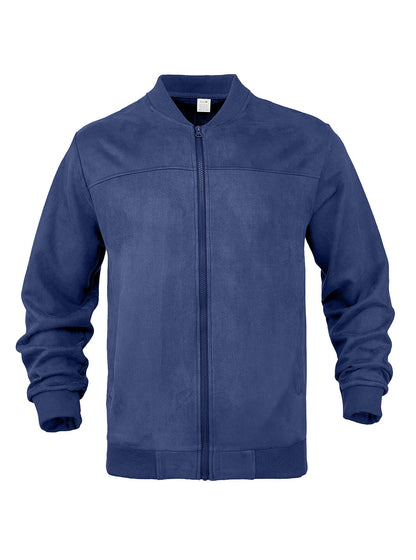 Herren Bomberjacke Modern mit Weicher Innenfütterung und Elastischen Ärmeln