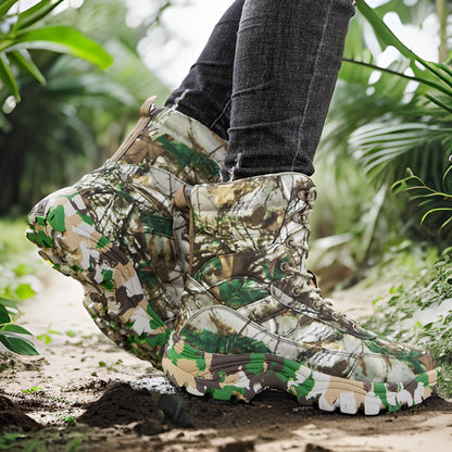 Herren Gummistiefel Camouflage Hoch Schaft Rutschfest