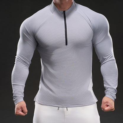 Herren Funktionsshirt Langarm Leicht Atmungsaktiv