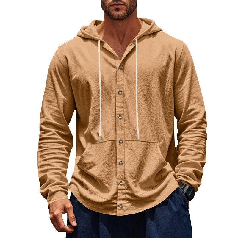 Herren Kapuzenshirt Lässig Mit Taschen Modern