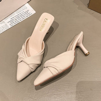 Damen Pumps mit Knotendesign Hochhackig Elegant