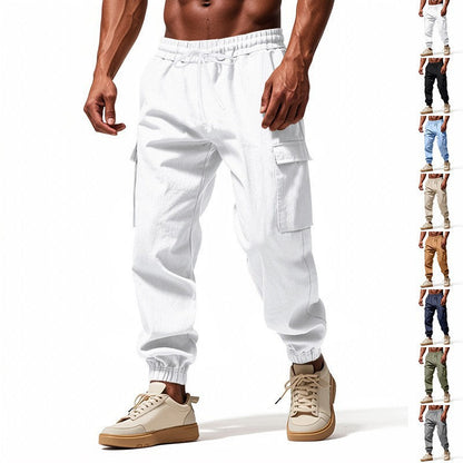 Moderne Cargo-Jogginghose mit seitlichen Reißverschlusstaschen und elastischem Bund BerlinGlamour - BerlinGlamour
