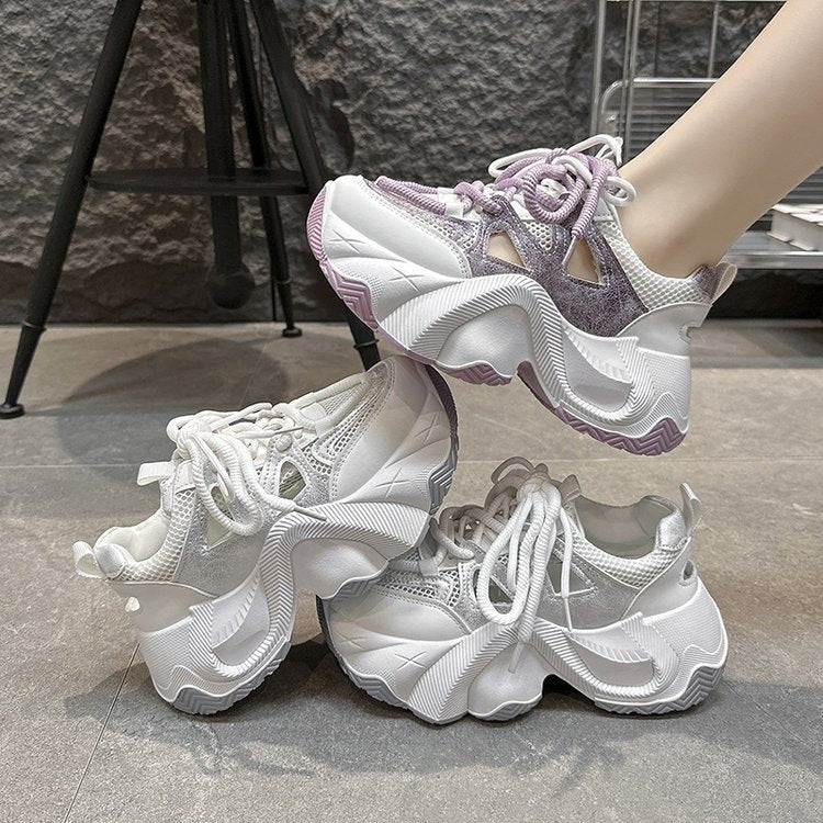 Damen Sneaker Sport Chunky atmungsaktiv Weich