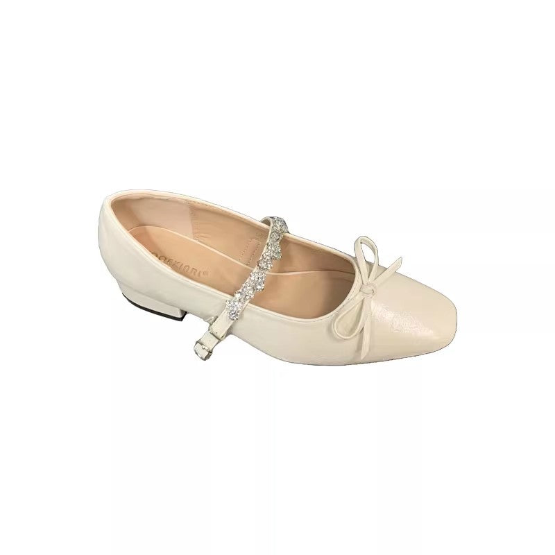 Damen Ballerinas Schimmernd Elegantes Design Spitze