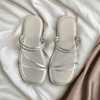 Damen Sandalen Elegante Stilecht mit Riemen - BerlinGlamour