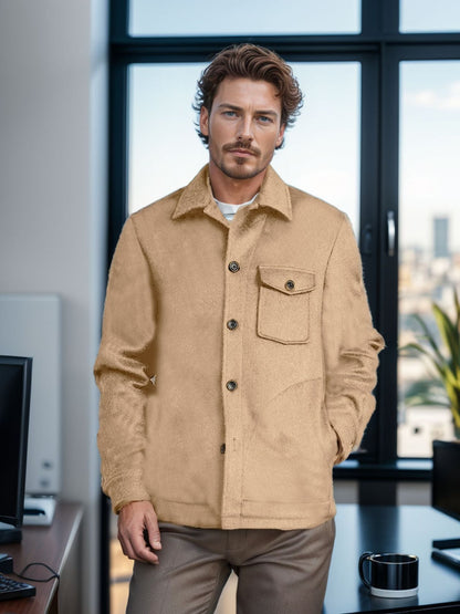 Herren Bomberjacke Boucle Stylish Mit Taschen