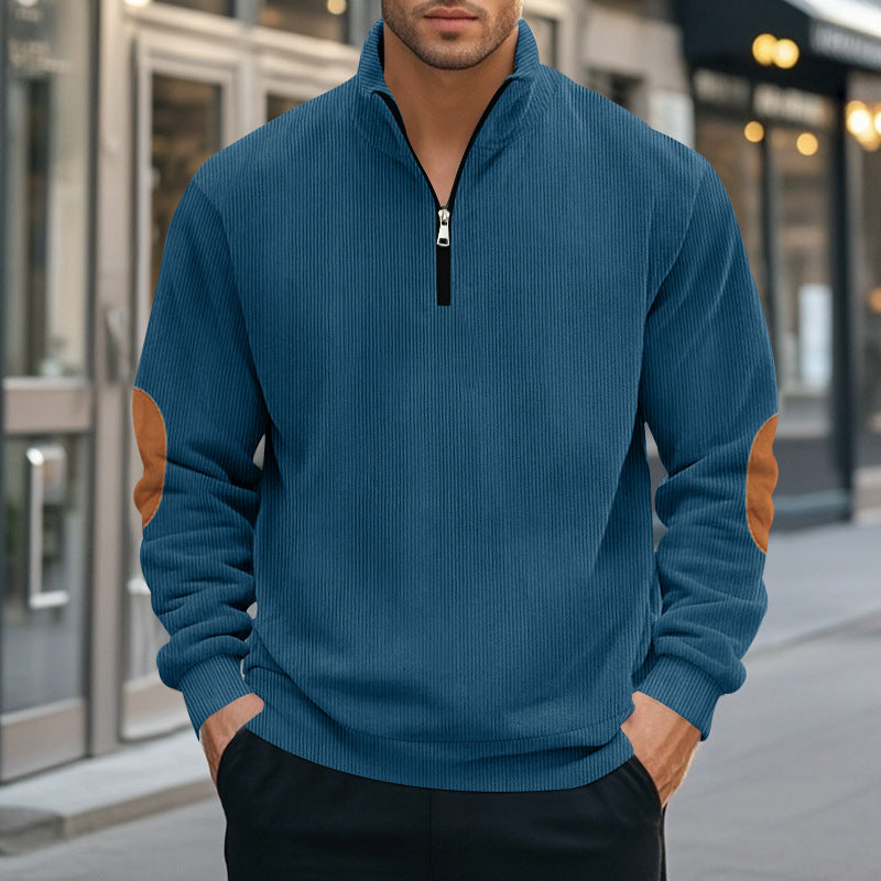 Herren Sweatjacke Reißverschluss Kapuze Sportlich