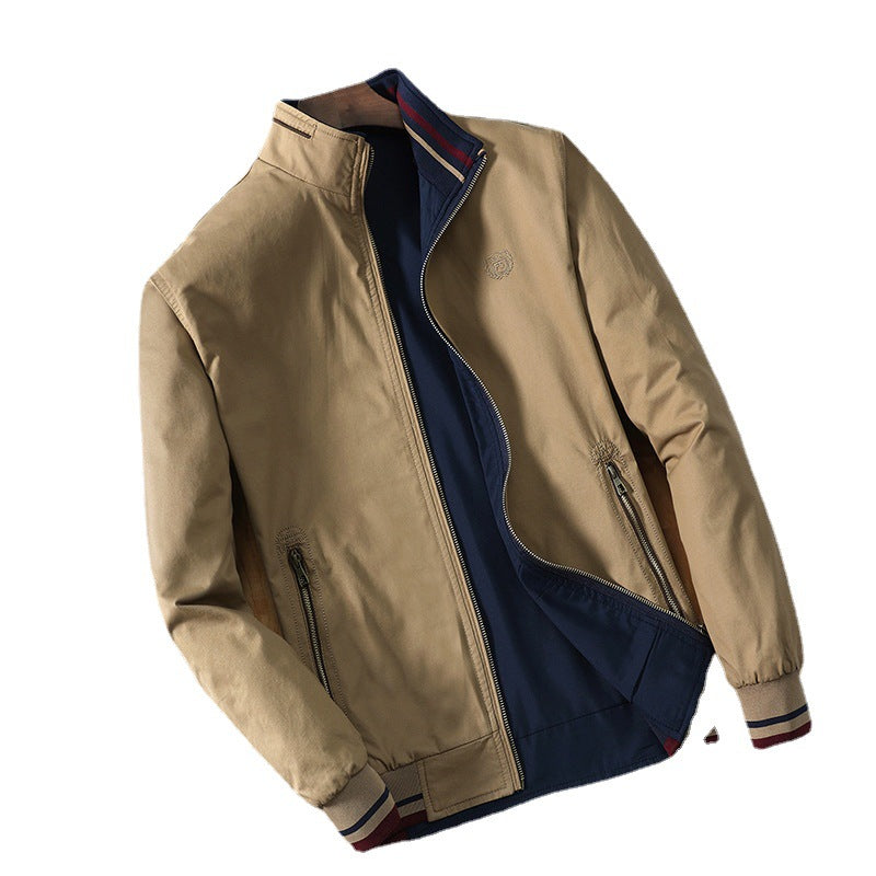 Herren Windjacke Übergangsjacke Wasserabweisend Hochkragen