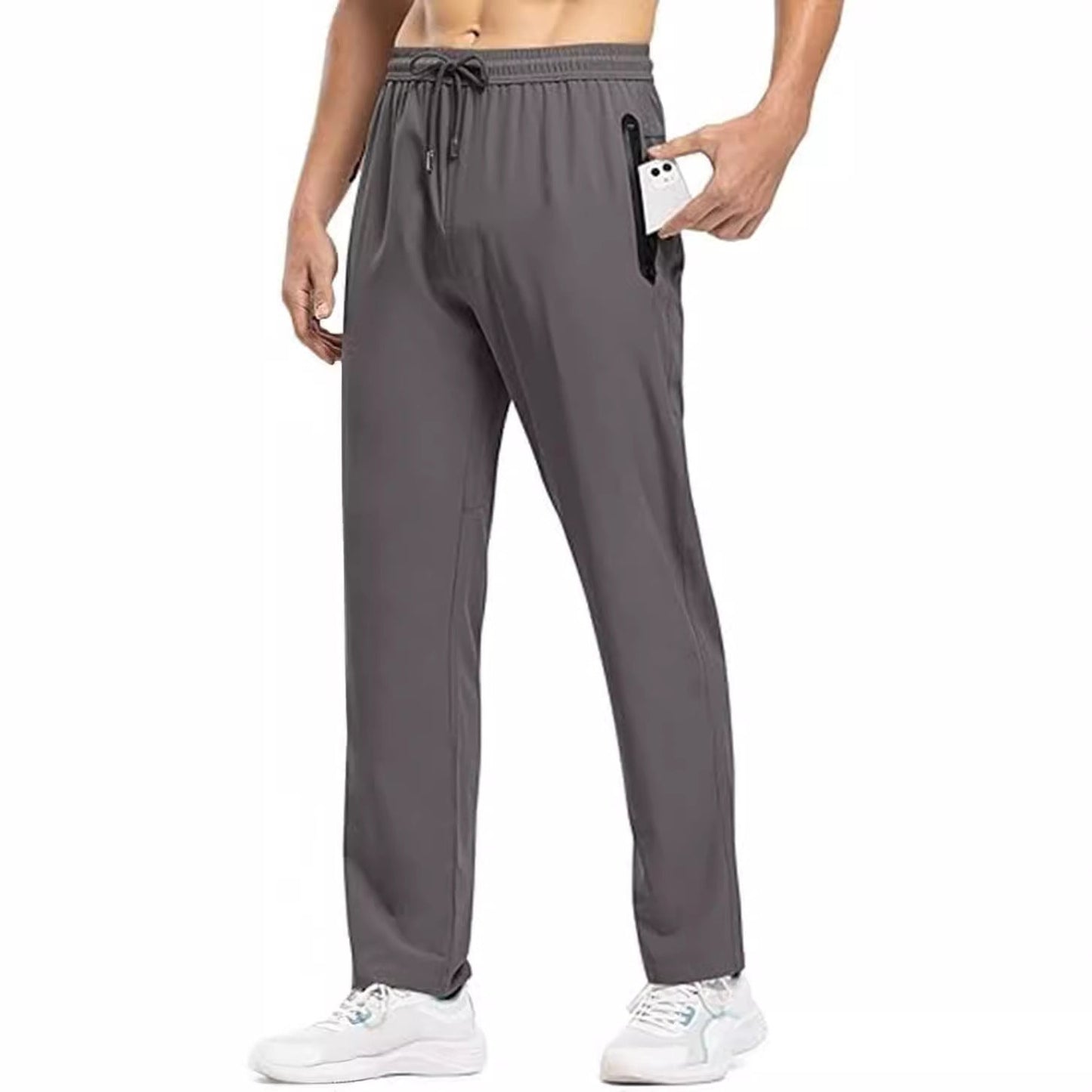 Herren Sport-Hose mit Reißverschlusstaschen Freizeit-Mode