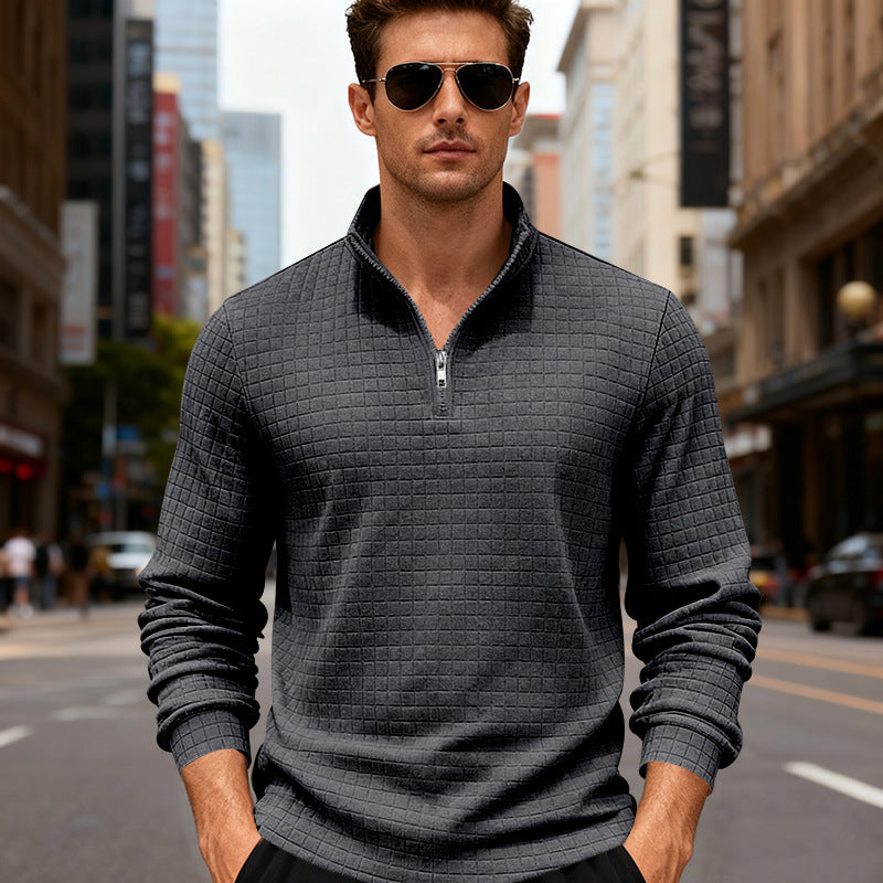 Sportlicher Herren Pullover Reißverschluss Modern