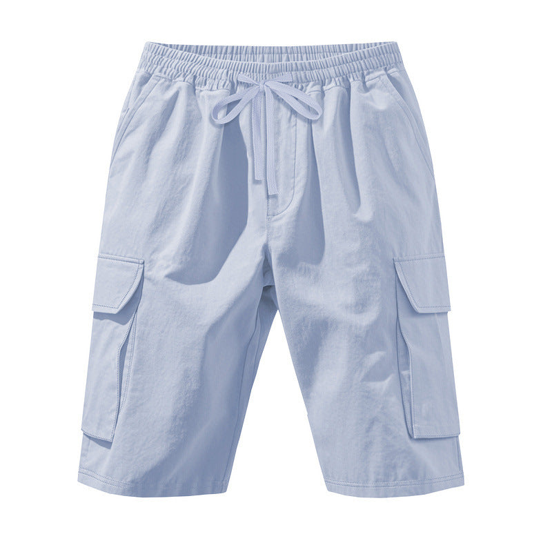 Herren Cargo Shorts elastisch mit Seitentaschen Bequem