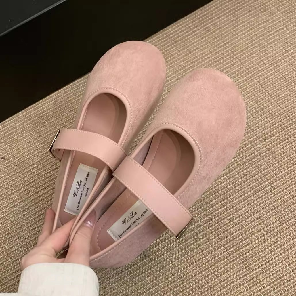 Damen Ballettschuhe Bequem Elegant Mit Riemen
