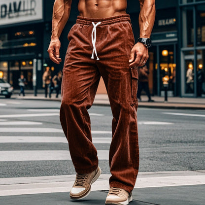 Herren Cargo-Hose Bequem Mit Seitentaschen Freizeit