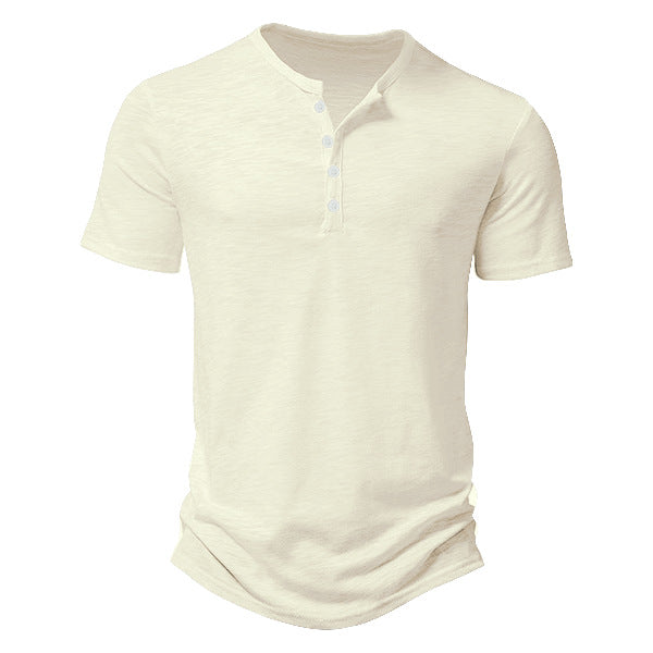 Herren Henley-Shirt Kurzarm atmungsaktiv Modern