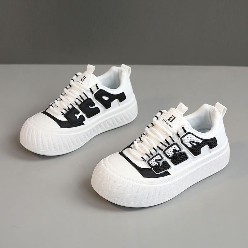 Damen Plateau Sneaker Hoch Modisch Stoßdämpfend