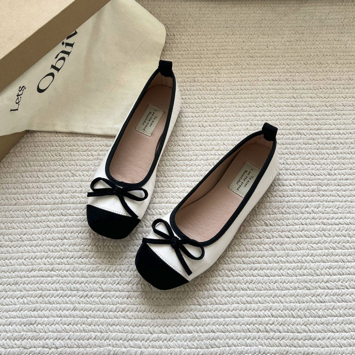 Damen Ballerinas Elegante Schleife Glanzleder Schuhe - BerlinGlamour