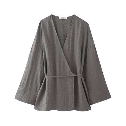 Kimono Satin Seiden Kimono Damen - BerlinGlamour
