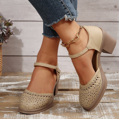 Heidi Pumps Damen Schuhe Ankle Strap Hochzeitsschuhe
