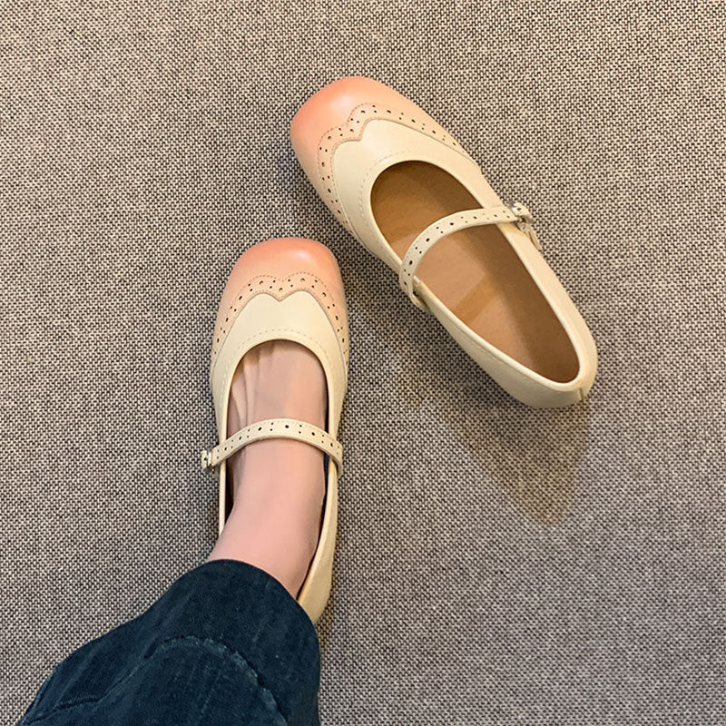 Damen Ballerinas Elegante Riemchen Schuhe Mode