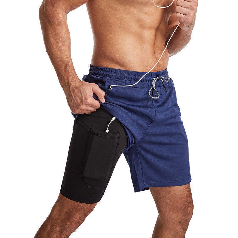 Herren Sport Shorts Atmungsaktiv Mit Taschen
