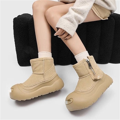 Damen Winterstiefel Gefüttert Rutschfest Mode