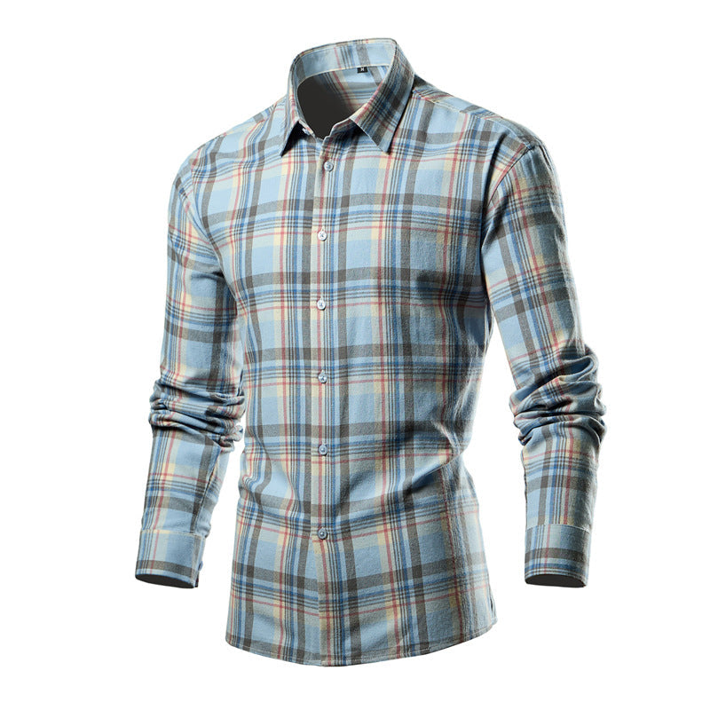 Herren Hemd Karo-Design Modern Baumwolle