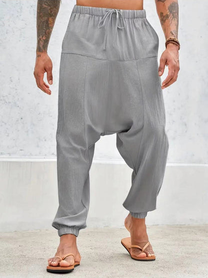 Bequeme Herrenhose Elastischer Bund Lässiger Stil