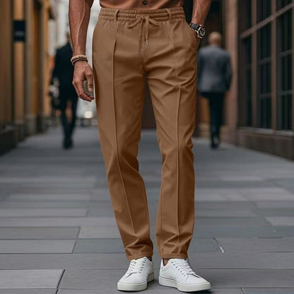 Herren Freizeithose Elegant Elastisch Mit Taschen