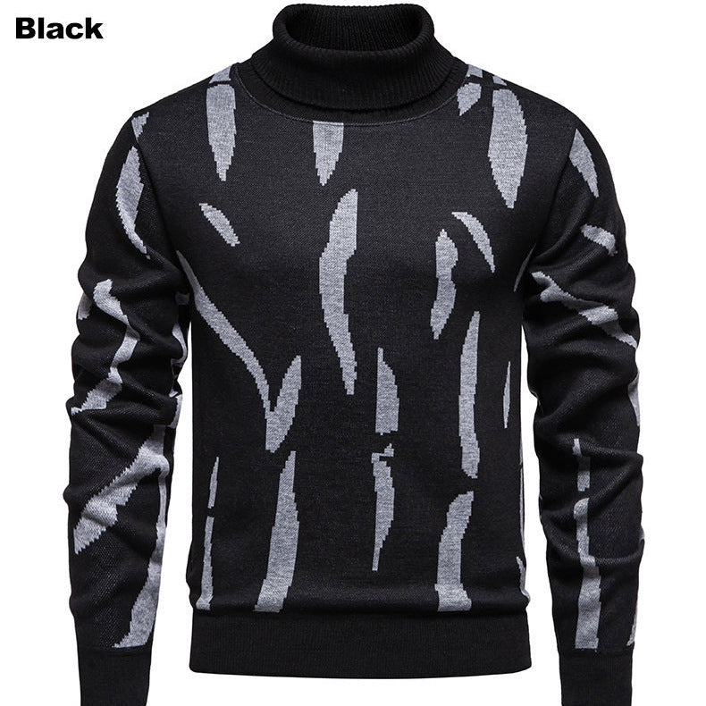 Herren Rollkragenpullover Modern Auffälliges Muster