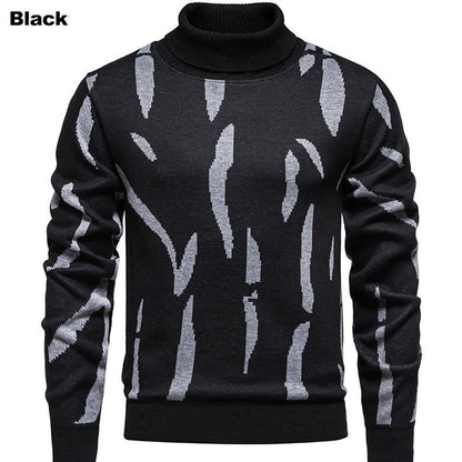 Herren Rollkragenpullover Modern Auffälliges Muster