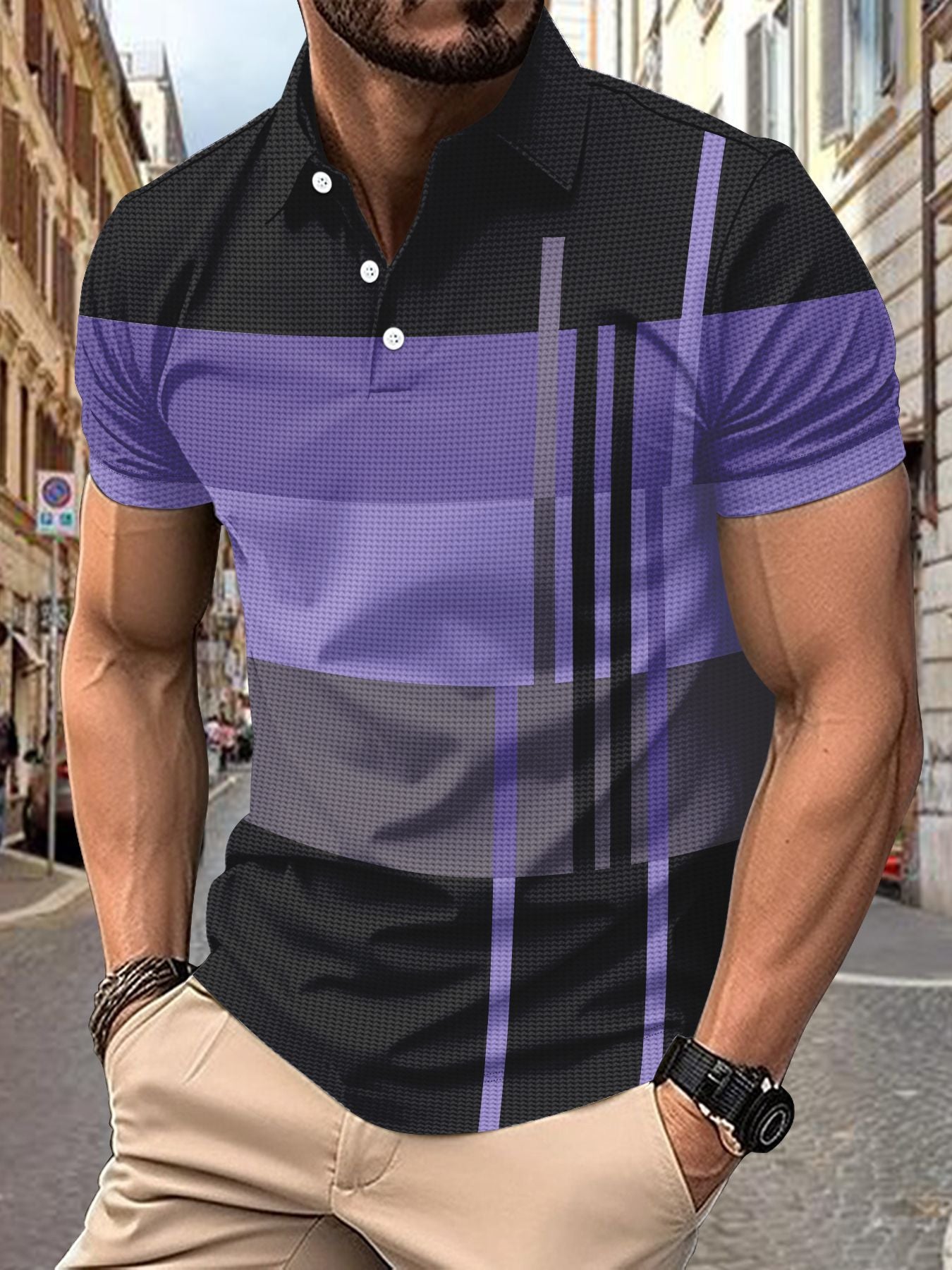 Herren Poloshirt Sportlich Piqué Qualität