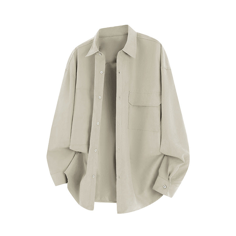 Herren Overshirt Lässig mit Taschen Freizeitstyle